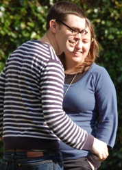Sam and Sara enjoy the sun in Somerset